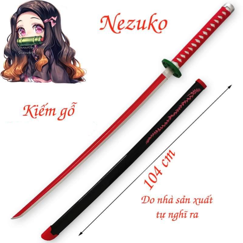 (Lưỡi Gỗ Dài 1m) Đạo Cụ Cosplay Thủy Trụ Tomioka Giyuu Trong Kimetsu No Yaiba