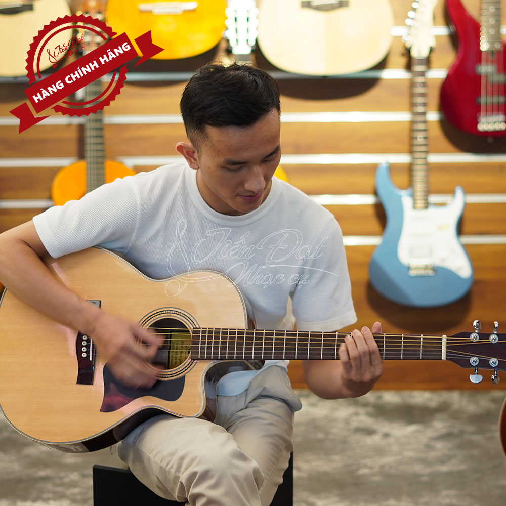 Đàn Guitar Acoustic Việt Nam GA-20HL Mặt Gỗ Thông Nguyên Tấm Cao Cấp