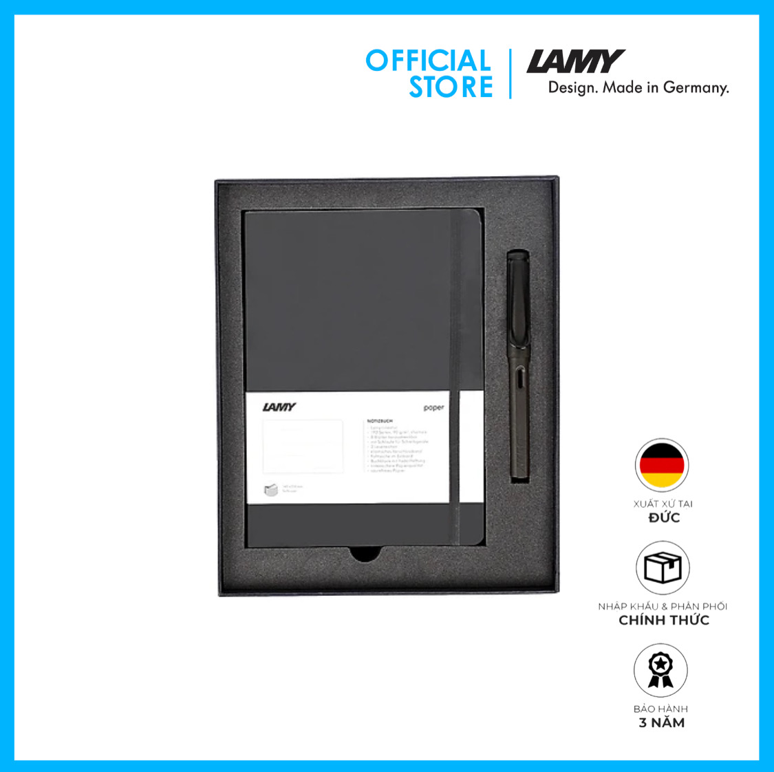 Gift Set Lamy Notebook A5 Softcover Black + Lamy Al-Star Black - GSNAl006