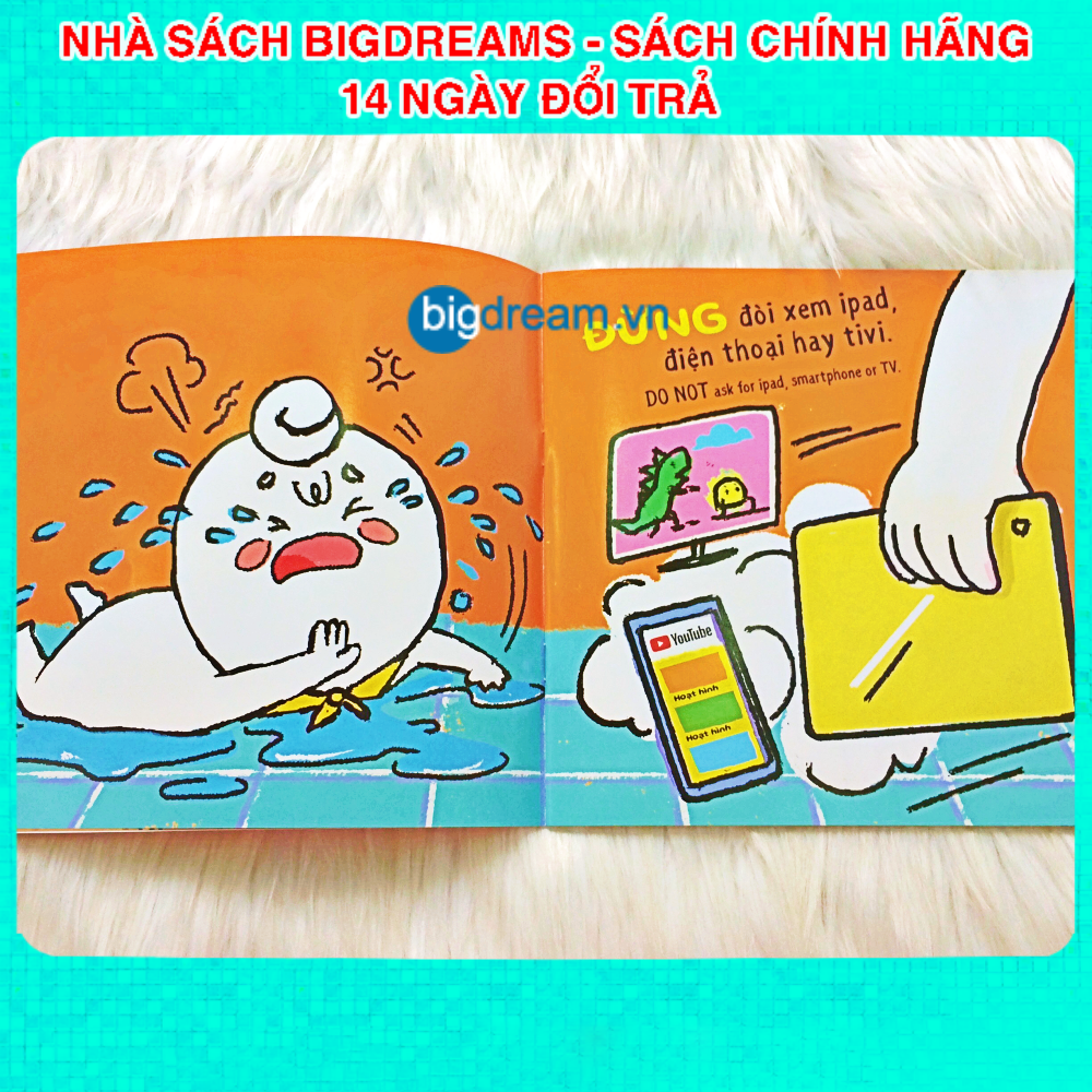 BẢN MỚI SONG NGỮ Miu Bé Nhỏ Đừng Mè Nheo Khi Nhà Có Khách Nhé P2 Ehon Kĩ Năng Sống Cho Bé 1-6 Tuổi Miu miu tự lập hiểu chuyện