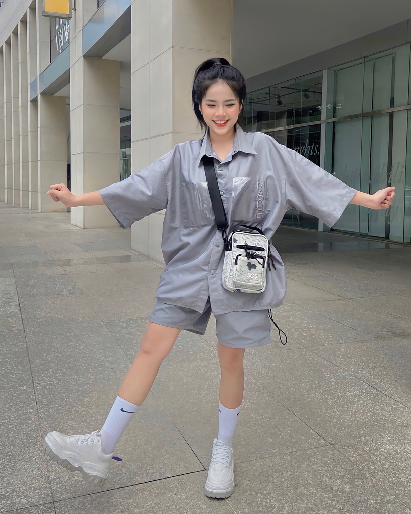 Túi Đeo Chéo Nam, Nữ Dọc In Họa Tiết Báo SAIGON SWAGGER SGS Journal Cross Bag