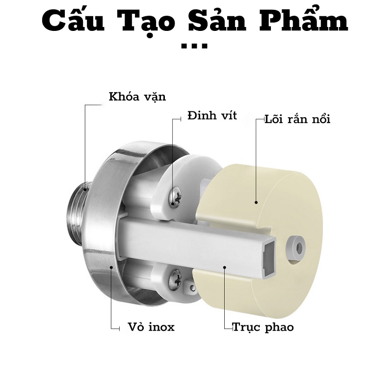 Van Phao Cơ Nước Mini Tự Ngắt Khi Đầy, Điều Chỉnh Mực Nước, Chất Liệu Inox 304