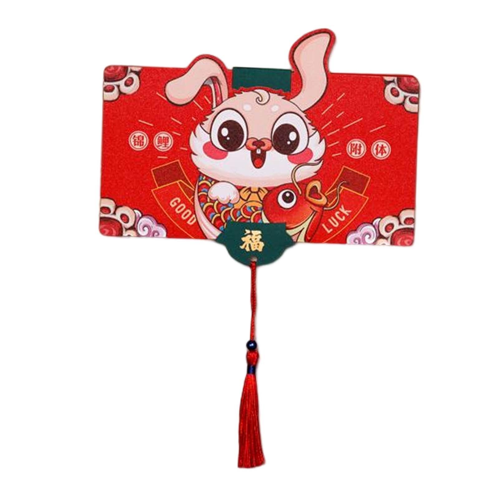 1 cái x Bao Lì Xì Tết Nguyên Đán Bữa Tiệc Năm Mới Túi Tiền May Mắn Năm Con Thỏ