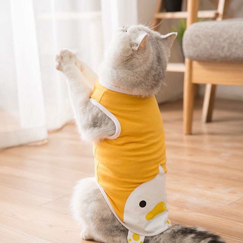Áo ba lỗ con vịt cho thú cưng dễ thương