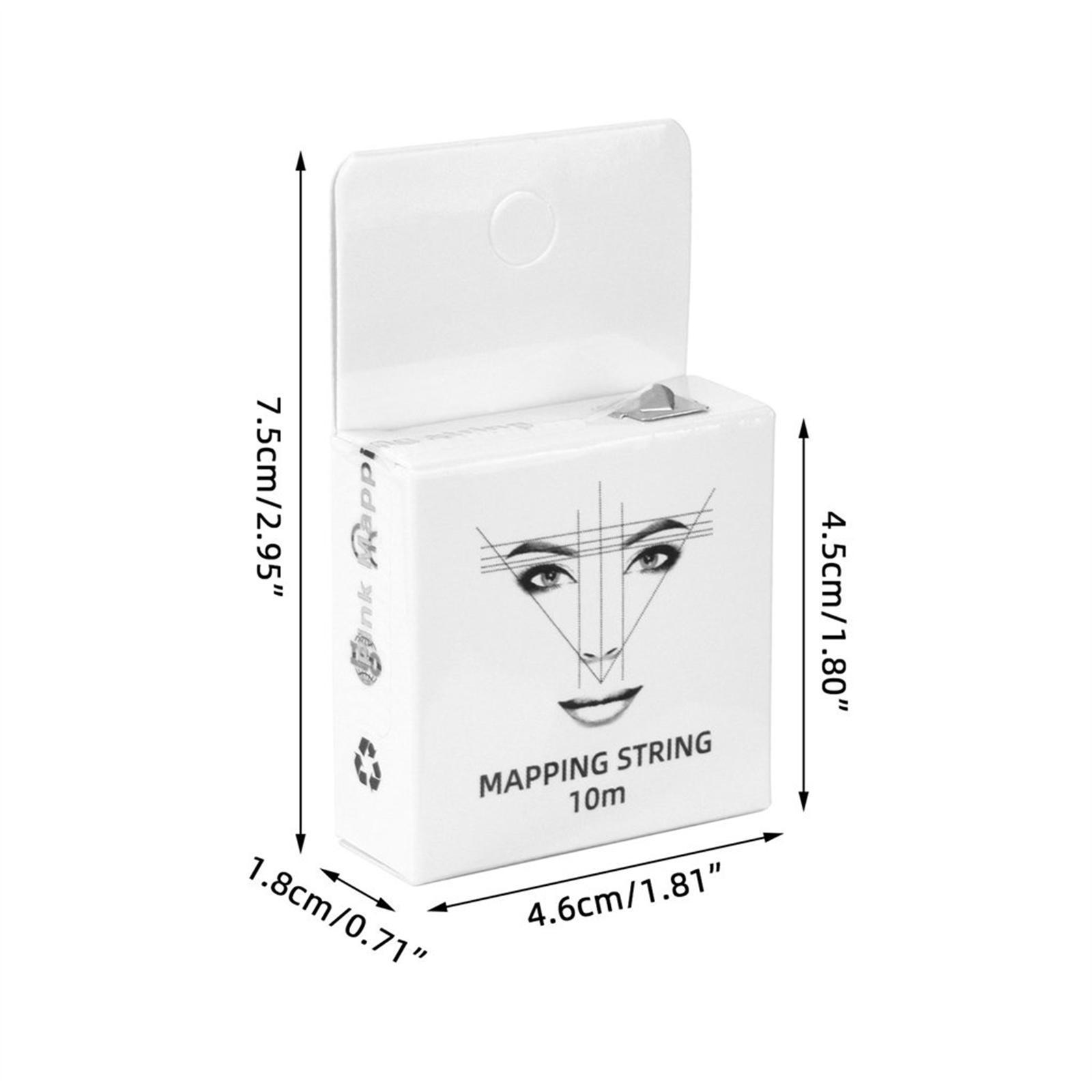 White Eyebrow Mapping String Eyebrow and Lips Positioning Mapping Line