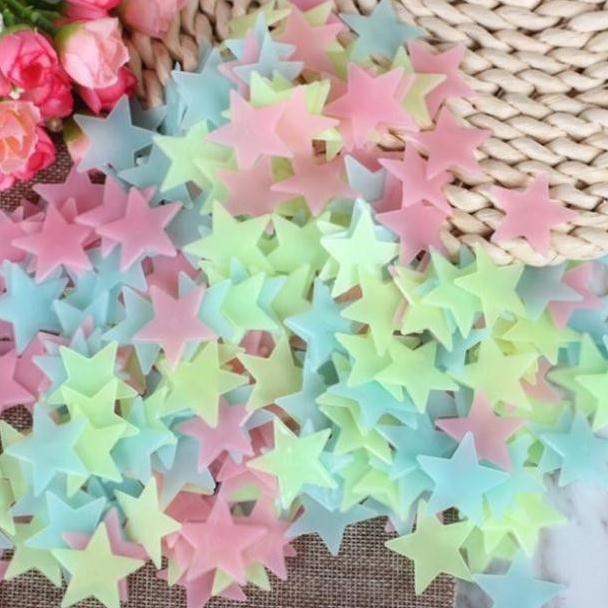 Combo 50 gói sao dạ quang phát sáng
