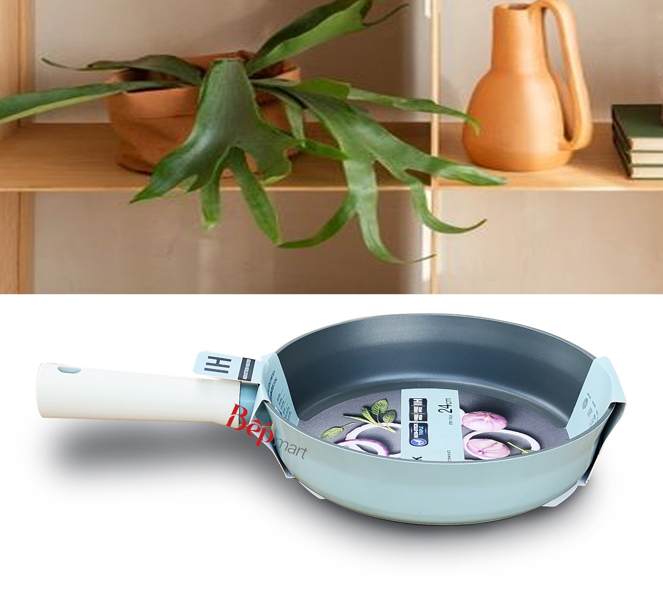 Nồi chảo nhôm chống dính Suit LocknLock dùng được cho bếp từ, phủ ceramic - Hàng chính hãng