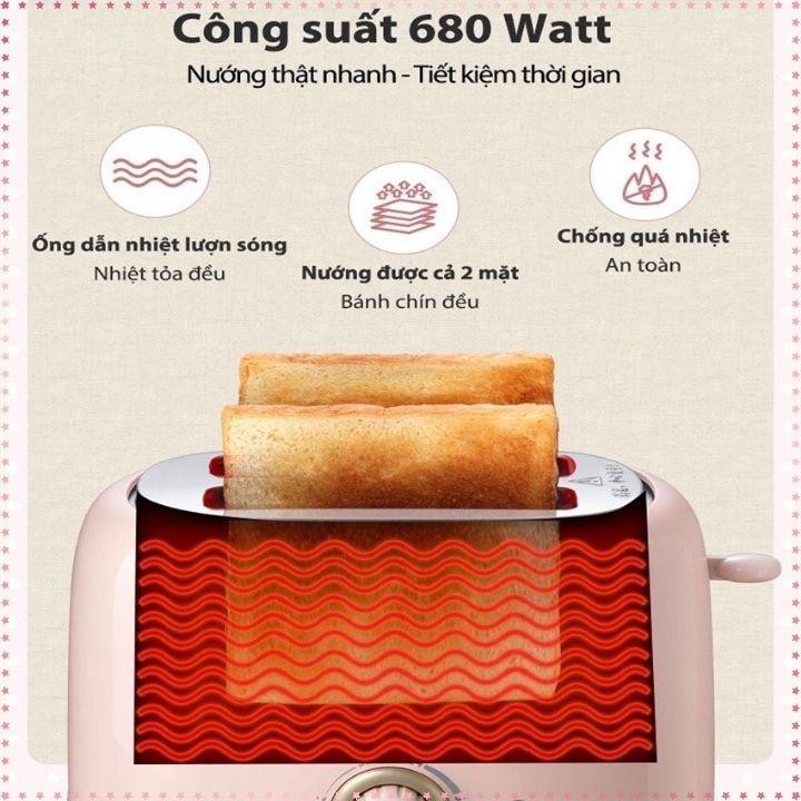 Máy Nướng Bánh Mì Bear Chính hãng DSL-601 - Kẹp nướng làm bánh mỳ Sandwich / Waffle / Bánh Quế, DAUBE - MNB002