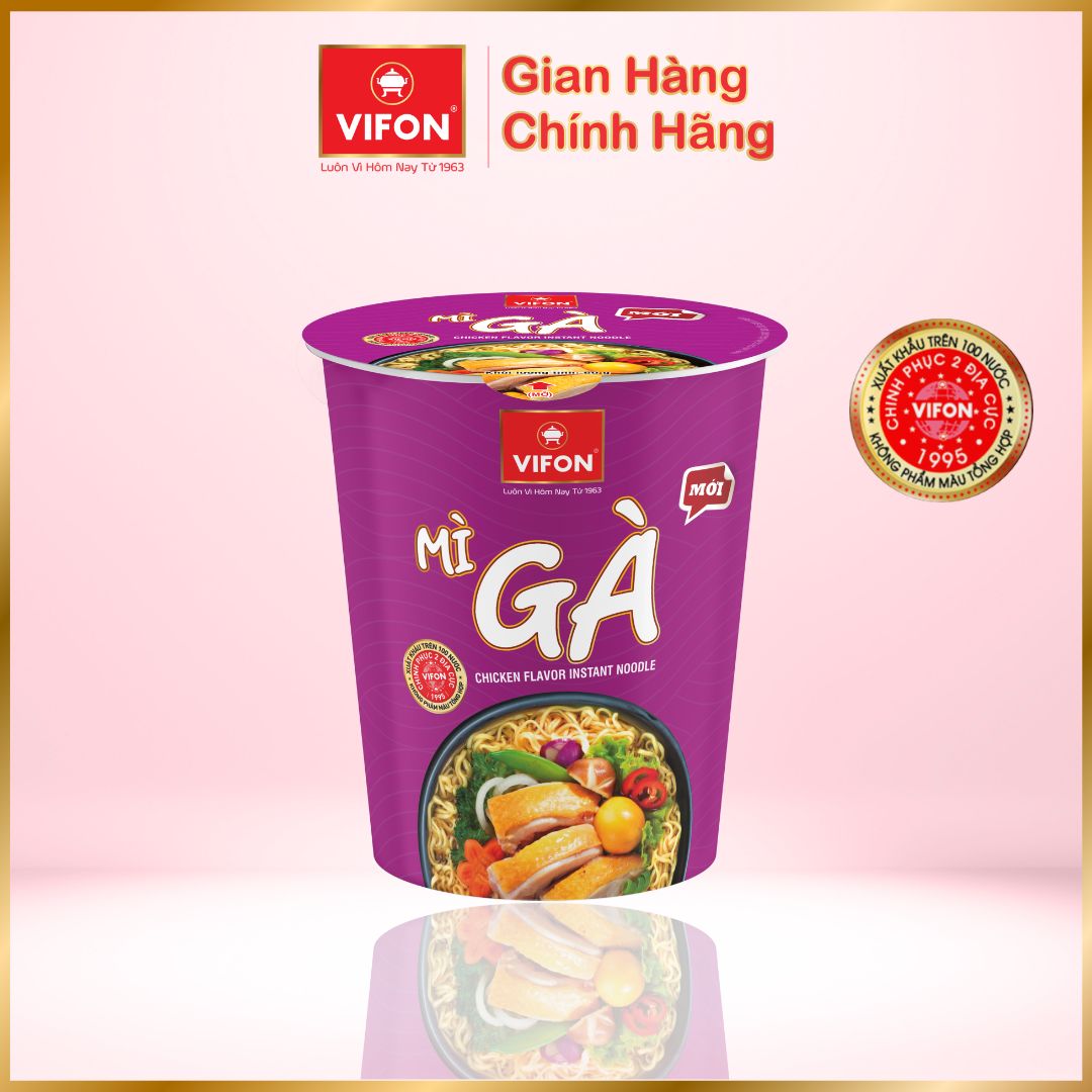 Thùng 24 Ly Mì Gà NGON NGON VIFON (60g / Ly)