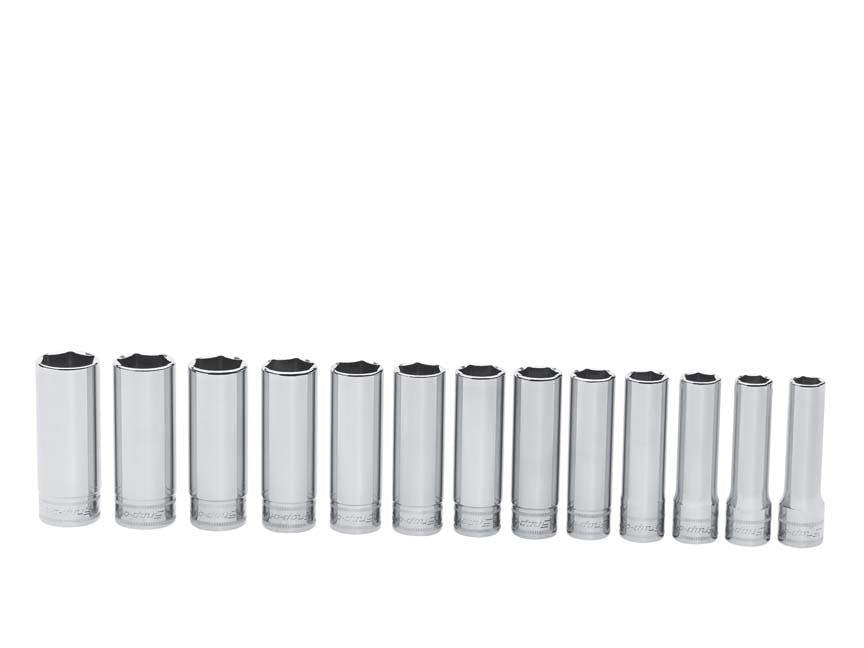 Bộ đầu tuýp dài 1/2", 13 cái (12-24 mm) 313TSMYA Snap-On [Hàng Chính Hãng]