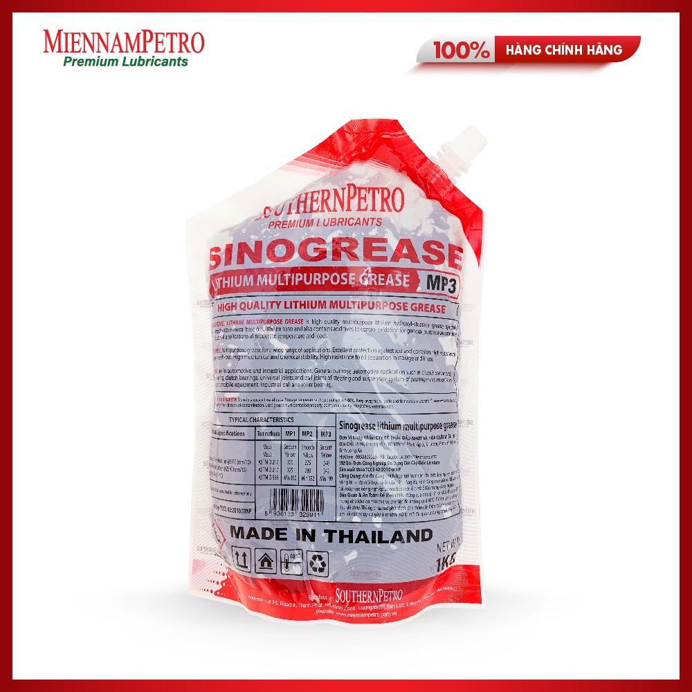 Mỡ Bôi Trơn MiennamPetro Sinogrease Lithium MP3 1KG Đa Dụng Bảo Vệ ​Xe Ô Tô Công Nghiệp Cao Cấp