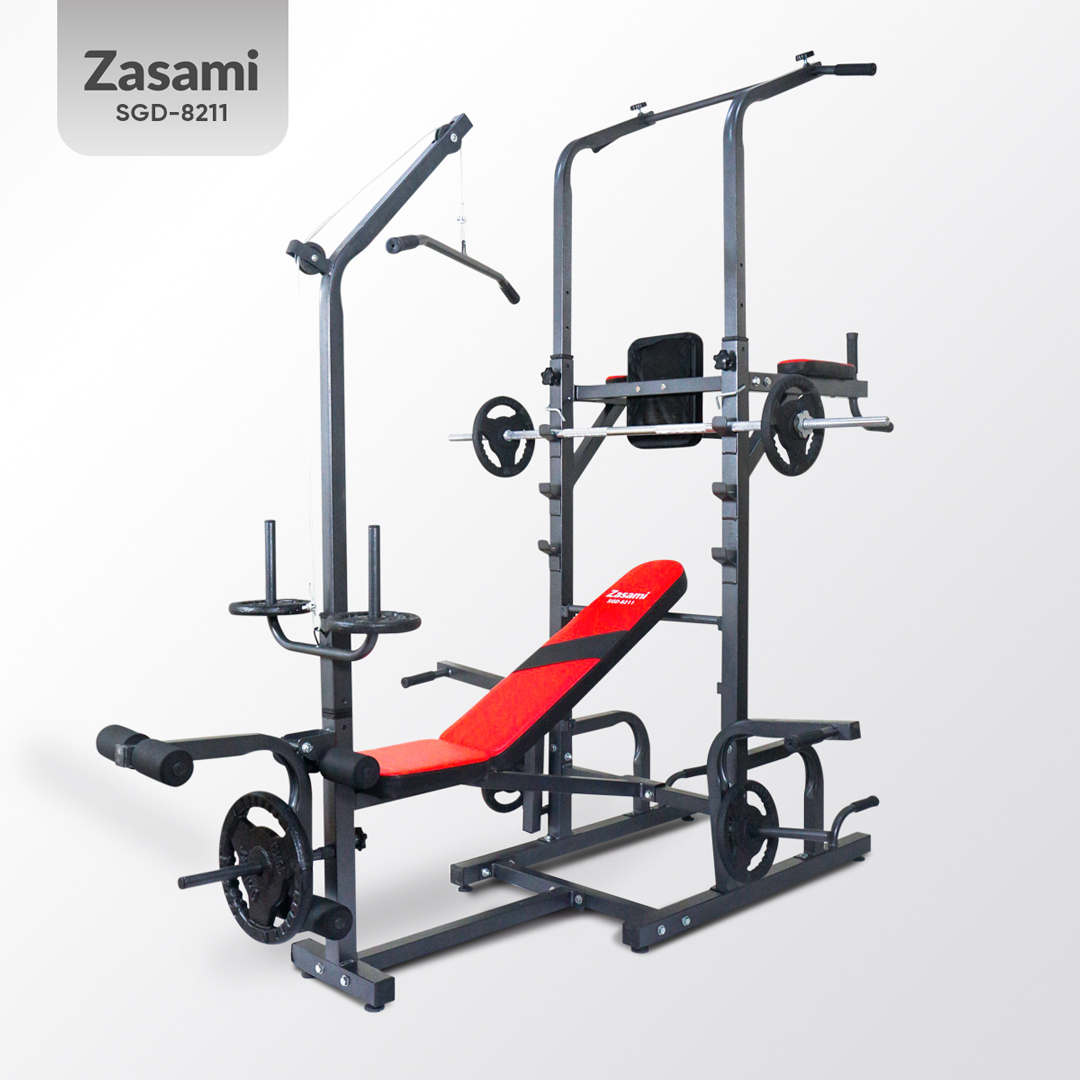 Giàn tạ đa năng kết hợp xà đơn xà kép Zasami 8211