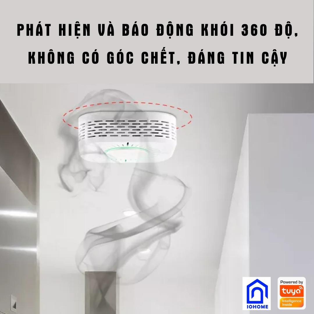 Đầu Cảm Biến Khói Báo Động Hỏa Hoạn Wifi Tuya SM11, SM12 đạt tiêu chuẩn CE EN14604