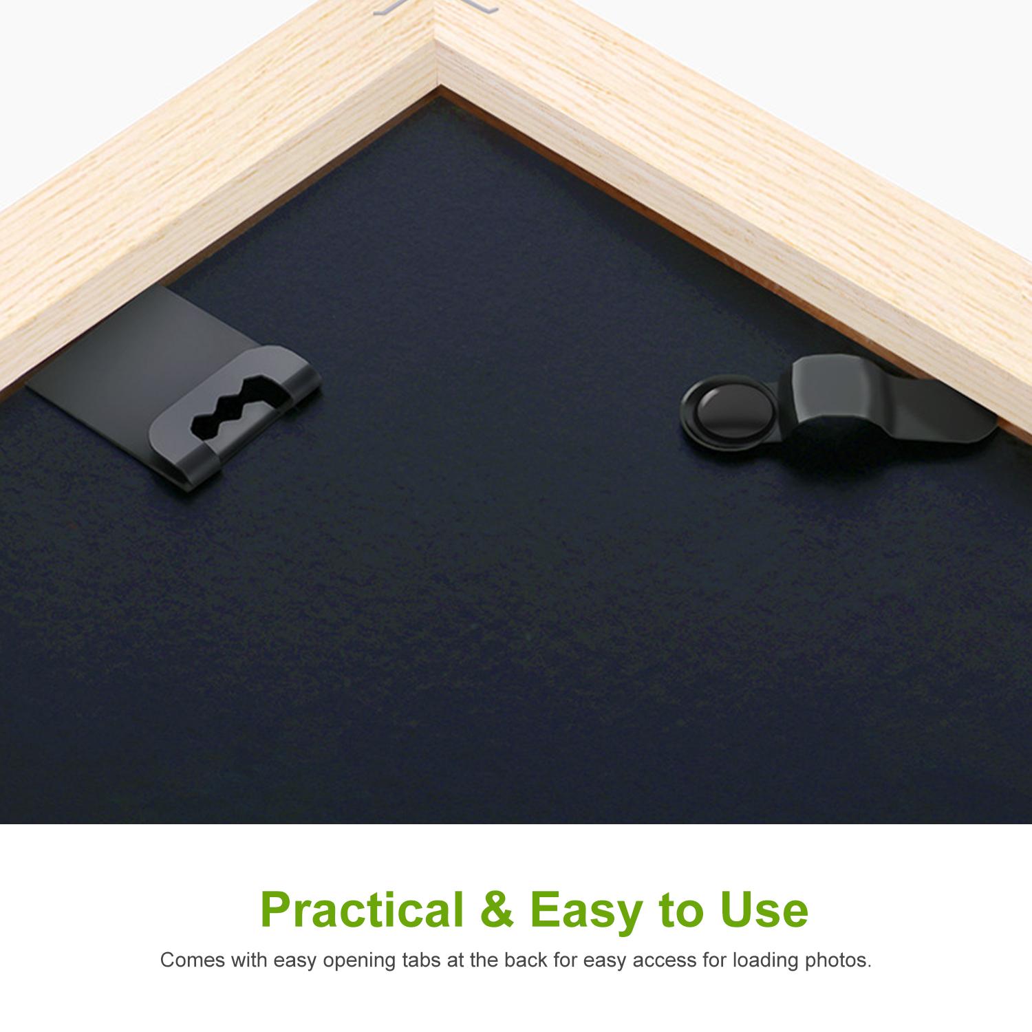 Khung ảnh gỗ sinh thái tự nhiên 8 inch với acrylic độ nét cao để treo tường và mặt bàn