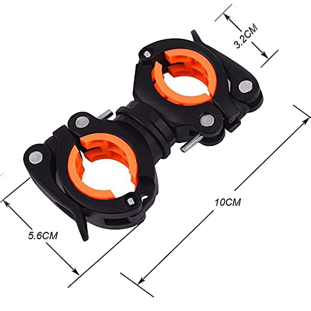 Phụ kiện chiếu sáng xe đạp, hỗ trợ ánh sáng xe đạp, hỗ trợ ánh sáng quay 360 ° - Cài đặt clip tay cầm phổ quát. Bike nhíp pocket đèn clip của tay lái.