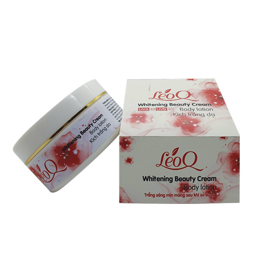 Whitening Beauty Cream 200ml LeoQ - Kem Body lotion kích trắng da