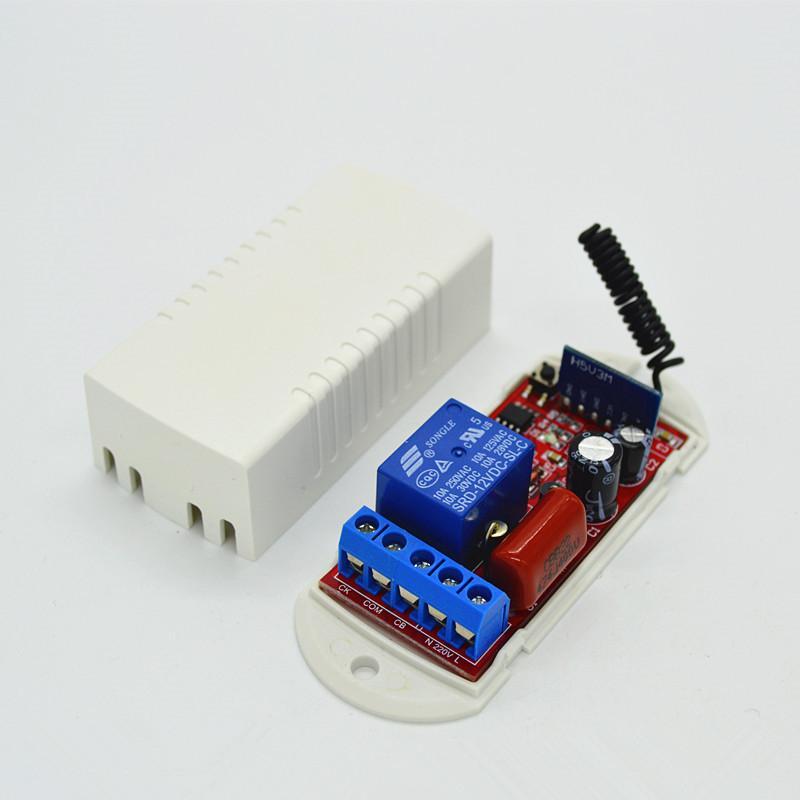 220V 1 Channel 433Mhz RF Wireless Remote Control Relay Receiver 500M