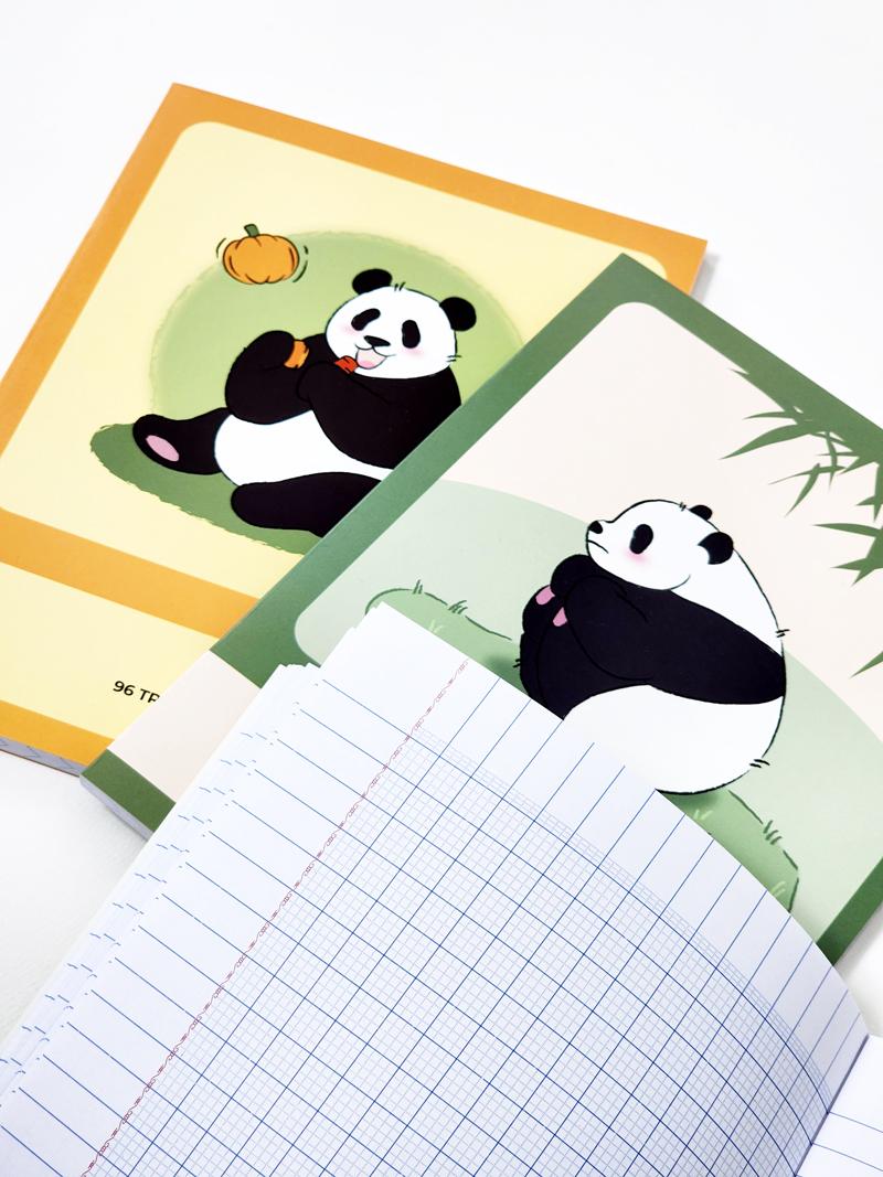 Tập Học Sinh Fluffy Panda - Miền Nam - 4 Ô Ly - 96 Trang 80gsm - The Sun 01