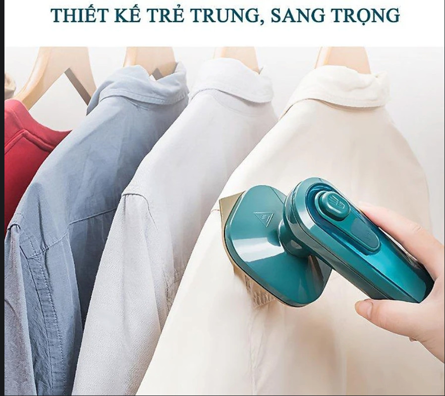 Bàn Ủi Hơi Nước Cầm Tay Mini, Bàn Là Hơi Nước Cầm Tay 33W, Bàn Ủi Du Lịch Làm Nóng Nhanh, Cây Là Hơi Nước Mini 2 Chế Độ Là Siêu Nhẹ Nhỏ Gọn Tiện Lợi Dễ Dàng Sử Dụng