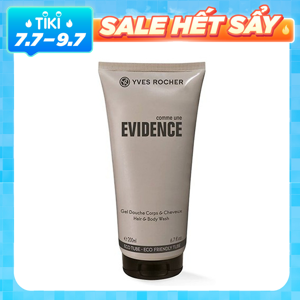 Gel Tắm Gội Cho Nam Yves Rocher Comme Une Evidence  Hair &amp; Body Wash 200ml