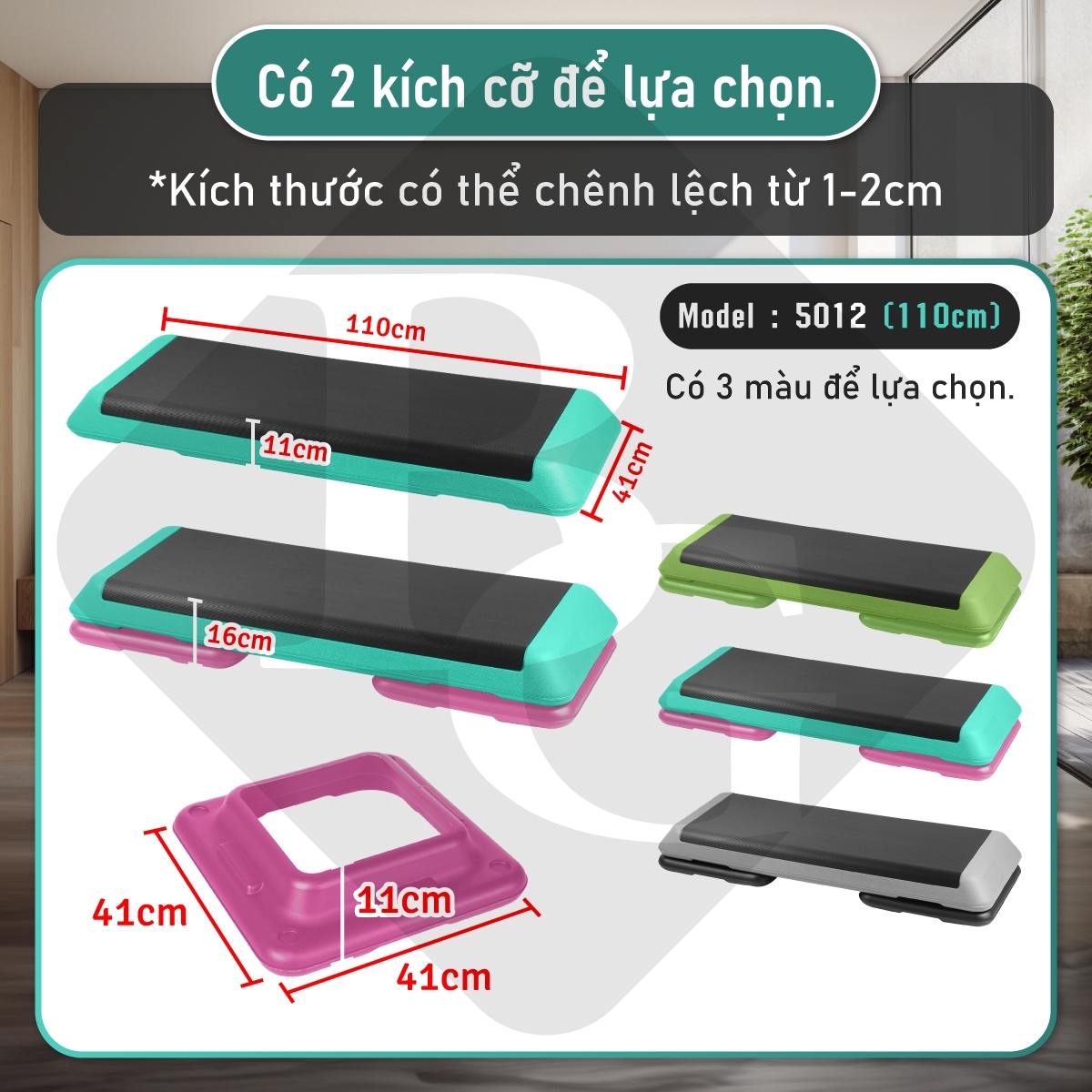 BG Bục dậm nhảy  110cm AEROBIC STEP giảm cân hiệu quả có thể điều chỉnh độ cao tập thể dục, aerobic, tập gym tại nhà