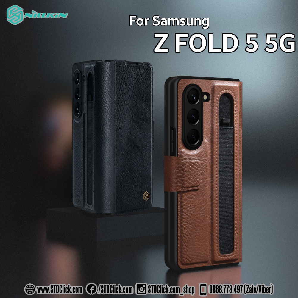 ỐP LƯNG DÀNH CHO ĐIỆN THOẠI SAMSUNG GALAXY Z FOLD 5 5G - Z FOLD 4 5G NILLKIN AOGE CÓ KHE GIỮ BÚT