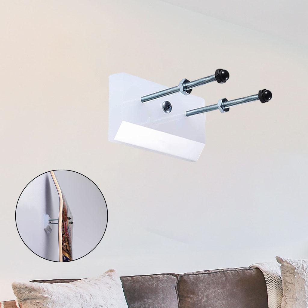 3x Skateboard Wall Hanger Wall Mount Floating for Skateboard Skis