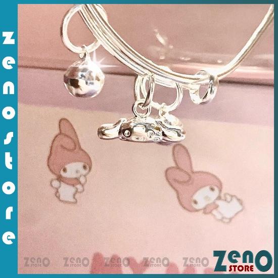 Lắc tay nữ kitty có chuông , vòng tay mạ bạc LT13 ZENO