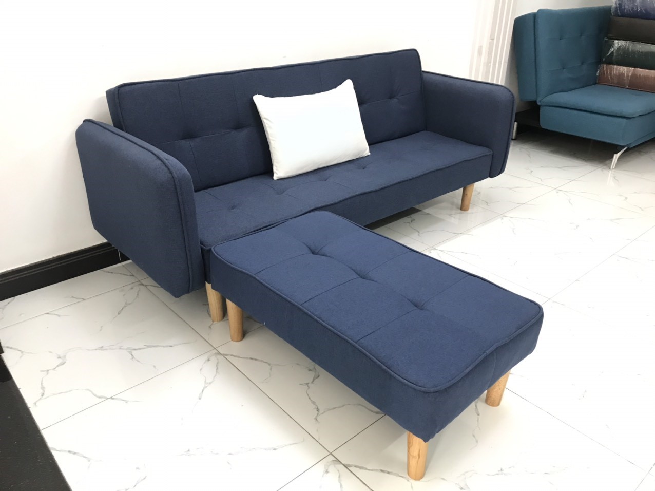 Bộ ghế sofa giường sofa bed L phòng khách sopha salon sivali09