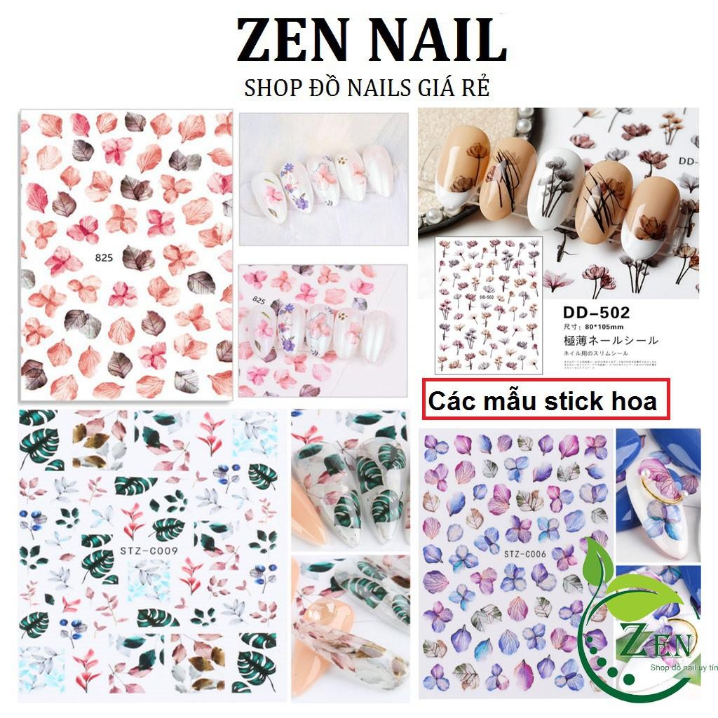 Sticker dán móng tay, Stick hoa Nail sticker trang trí móng