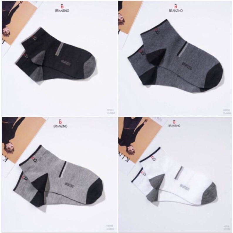 Tất Cổ Cao Branzino Mã Bt04 Cotton Khử Mùi Công Nghệ Mới
