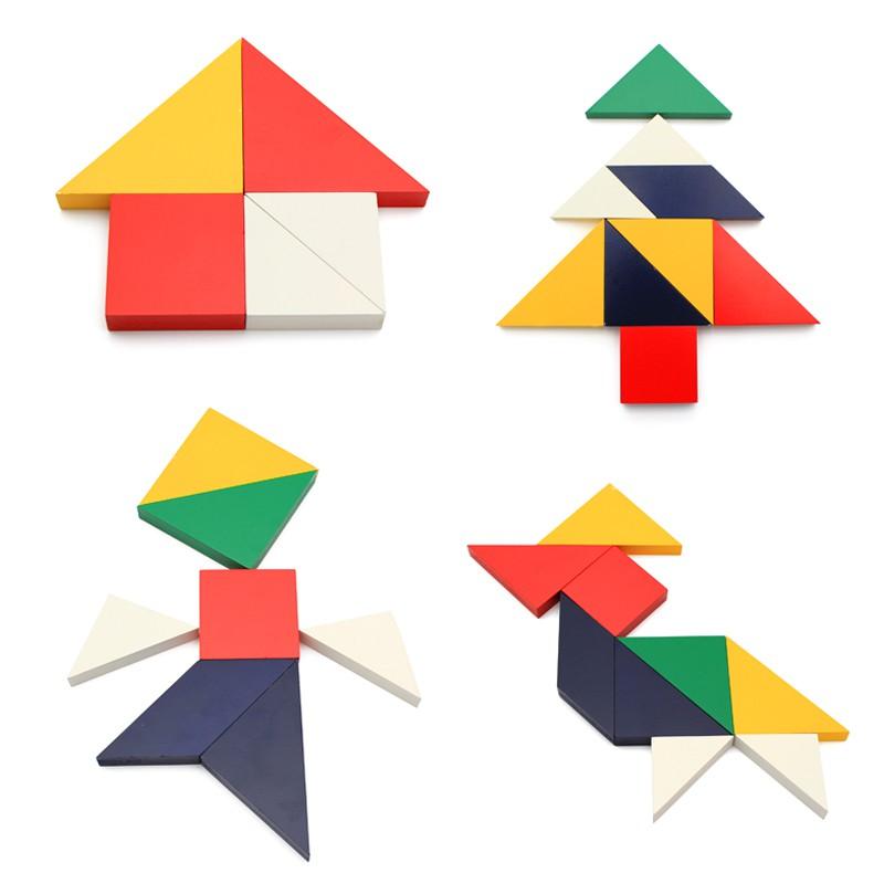 Bảng ghép hình vuông Tangram