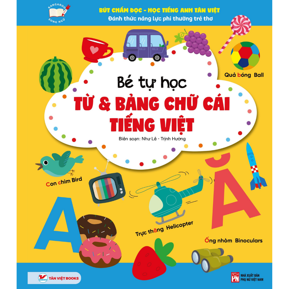Bút chấm đọc - Học tiếng Anh Tân Việt - Công Cụ Tuyệt Vời Nhất Để Giúp Con Tự Học Tiếng Việt, Tiếng Anh