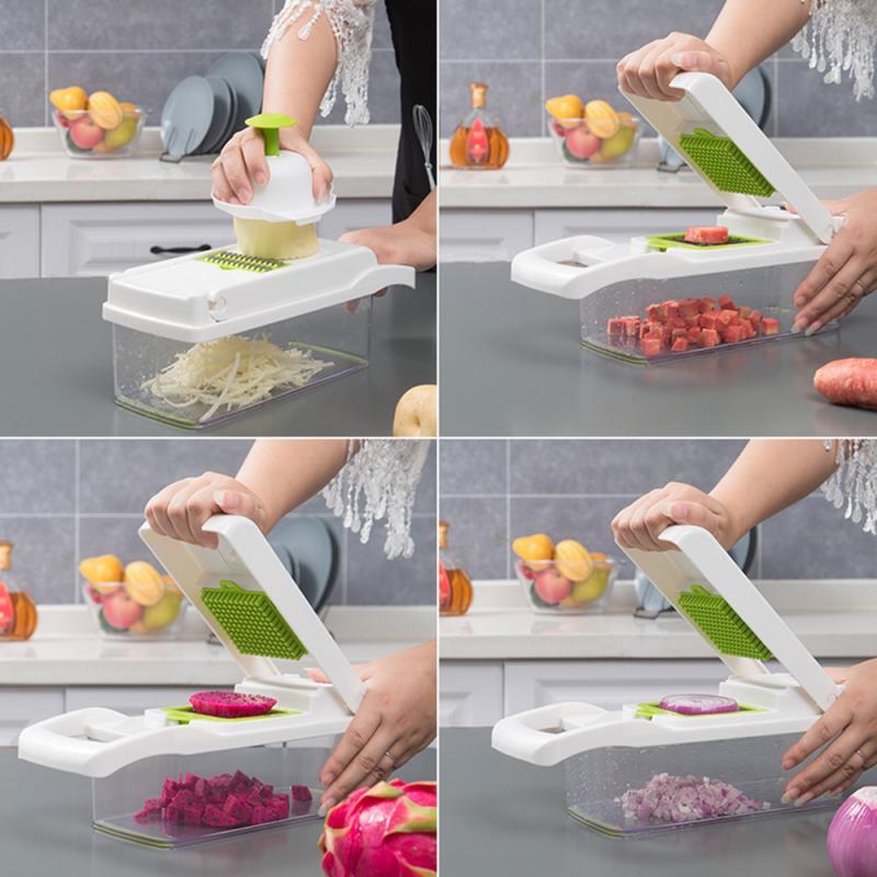 7 Trong 1 Dao Cắt Trái Cây Khoai Tây Dao Gọt Vỏ Cà Rốt Phô Mai Xay Rau Củ Quả Máy Thái Rau Củ Quả Phụ Kiện Nhà Bếp Mandoline Máy Thái
