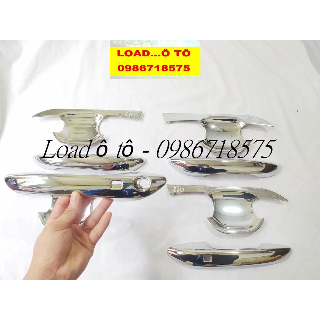 Ốp Tay Nắm, Hõm Cửa Xe Hyundai I10 2022-2014 Bản Hatback, Sedan Nhựa ABS Mạ Crom Sáng Bóng Cao Cấp