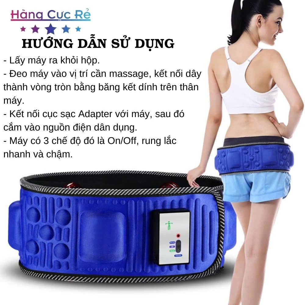 Máy Massage Rung Nóng X5 Cao Cấp – Đai Massage Hồng Ngoại Thư Giãn Toàn Thân Hiệu Quả