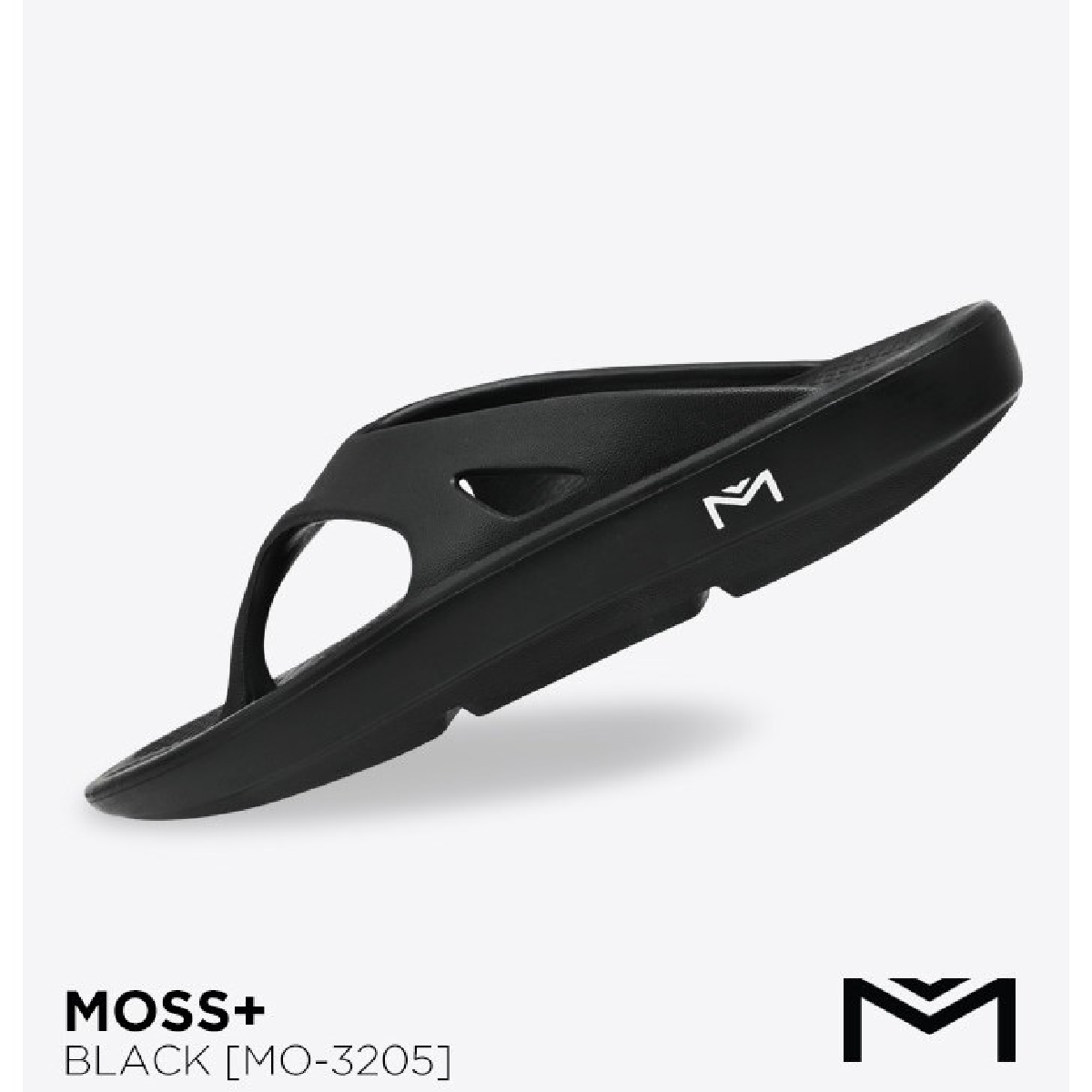 Dép xỏ ngón Domba Moss+ Đen (BLACK) MO-3205