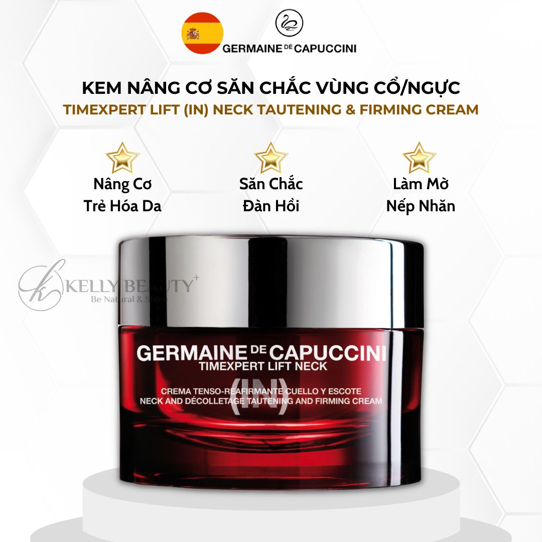 Kem Dưỡng Nâng Cơ Săn Chắc Vùng Cổ Germaine Timexpert Lift (IN) Neck Tautening &amp; Firming Cream | Kelly Beauty