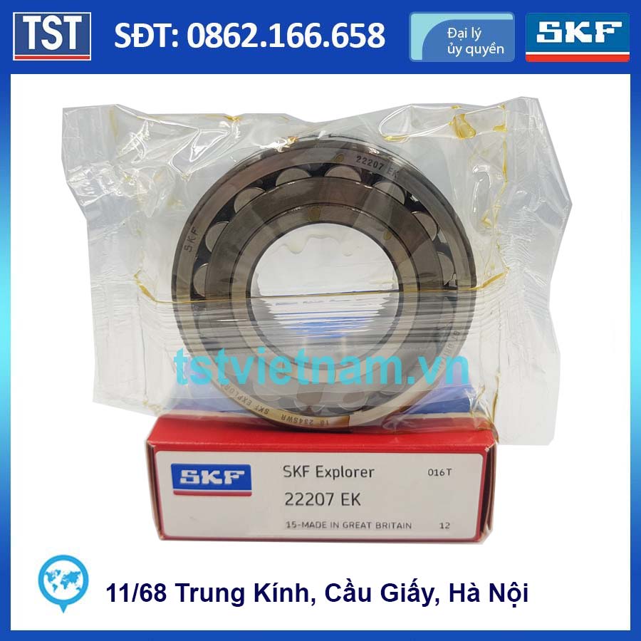 Vòng bi bạc đạn SKF 22207 EK