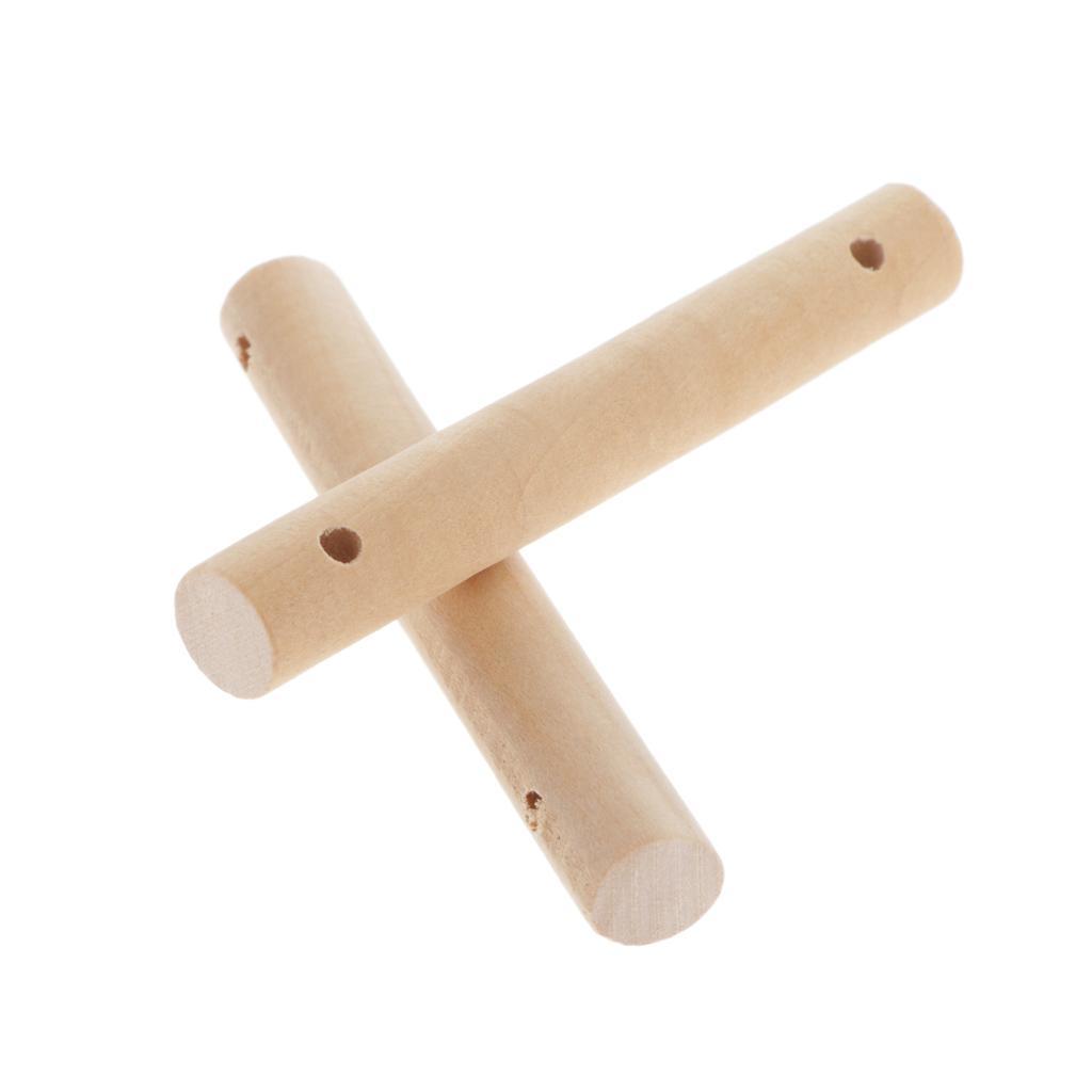 20 Pieces Round Wooden Stick DIY Unfinished Wood Crafts Making 7x1cm