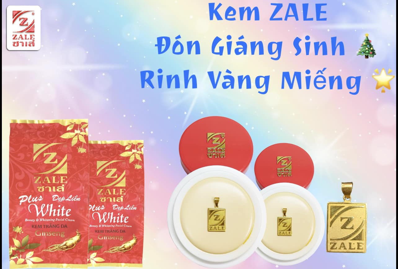 KEM DƯỠNG TRẮNG DA ZALE ĐỎ NHÂN SÂM - 01 HỘP 24 HỦ