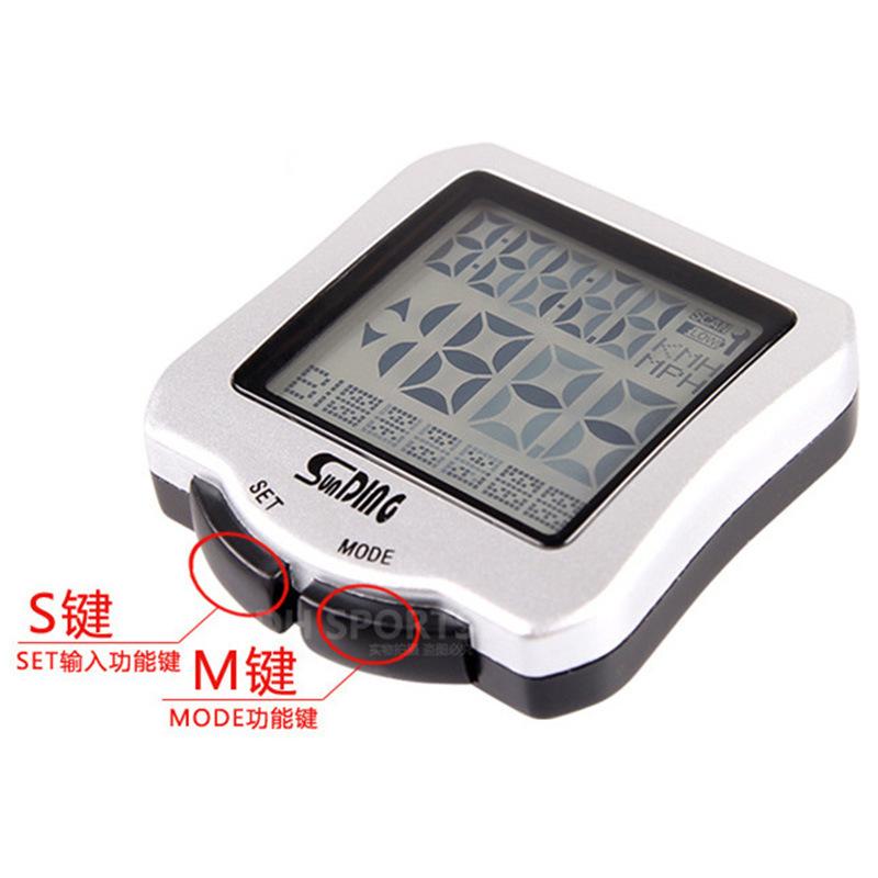 Khuyến mại thiết bị xe đạp phụ kiện đồng hồ bấm giờ xe đạp đồng hồ tốc độ có dây chống thấm nước đồng hồ bấm giờ dạ quang đi xe đạp đồng hồ bấm giờ