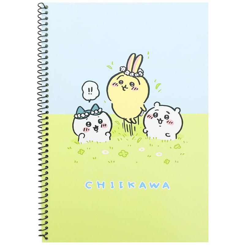 Sổ Lò Xo Mini Kẻ Ngang Chiikawa Ver.2 - Magic Channel MJ-01-243D - Màu Xanh Lá