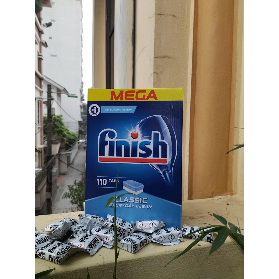 Viên rửa bát Finish Classic 110 viên mẫu 2021 + Tặng 2 viên Finish Nhật