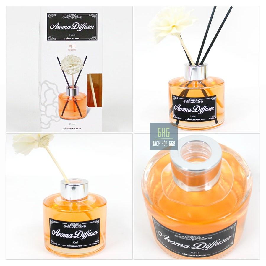 Chai tinh dầu Aroma Diffuser Korea 130ml thơm phòng cao cấp - Dùng được lâu dài