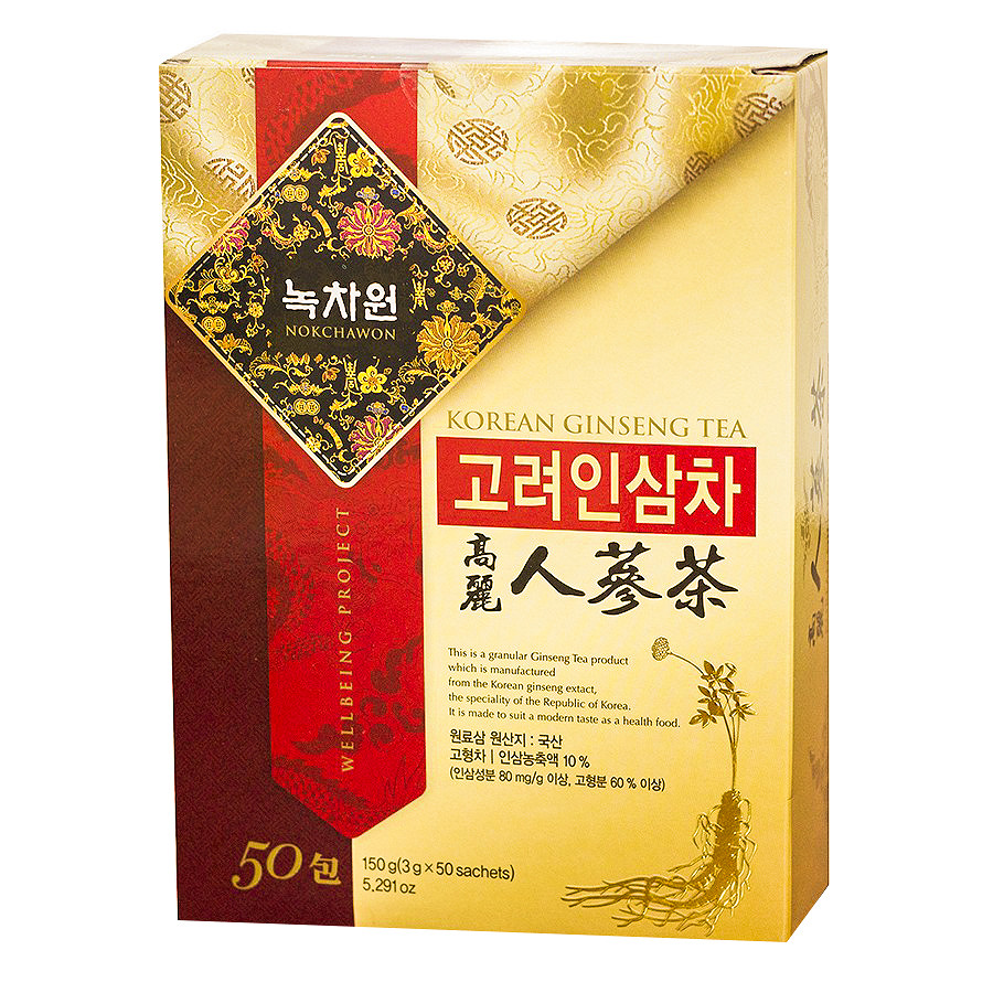 Combo Trà Mộc Qua Mật Ong Nokchawon Honey Quince Tea (580g) + Trà Nhân Sâm Hàn Quốc Nokchawon Korean Ginseng Tea (3g x 50 gói)