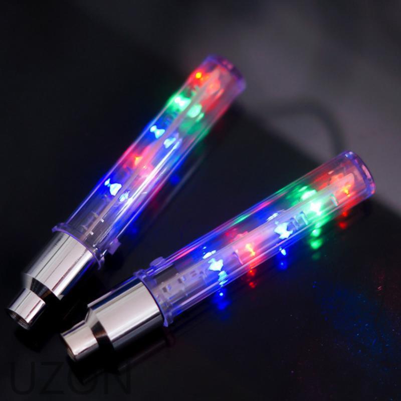 2 Đèn Led 5 Bóng Gắn Van Bánh Xe Đạp Leo Núi Chuyên Dụng