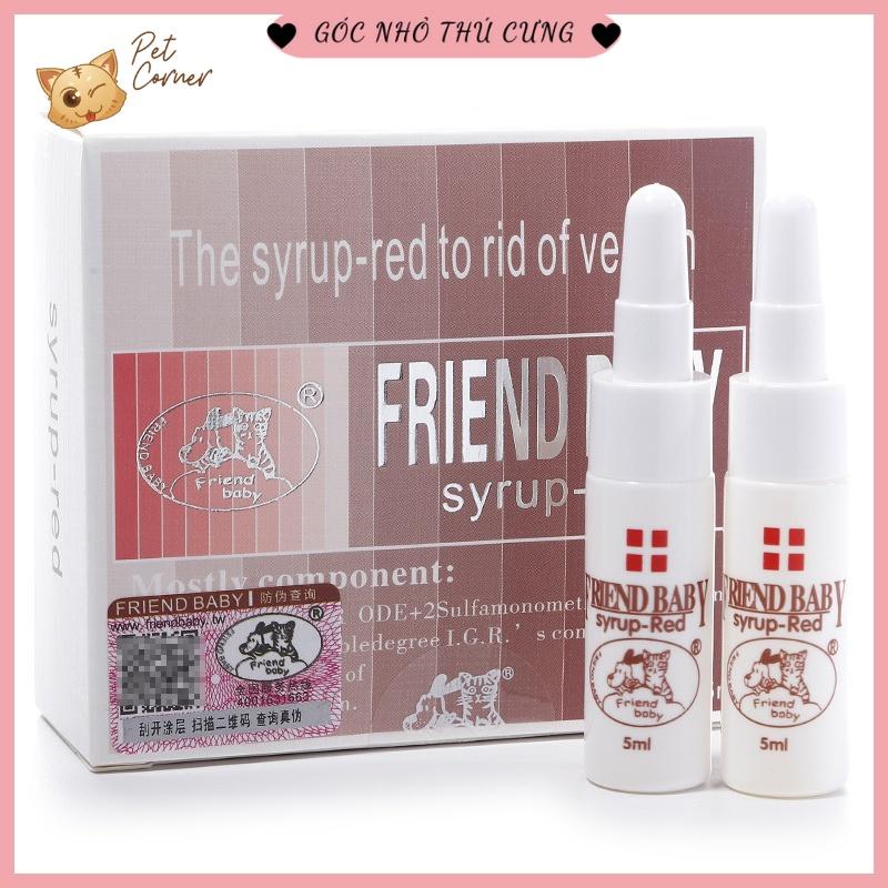 Siro uống chống giun sán cho chó mèo Friend Baby 5ml