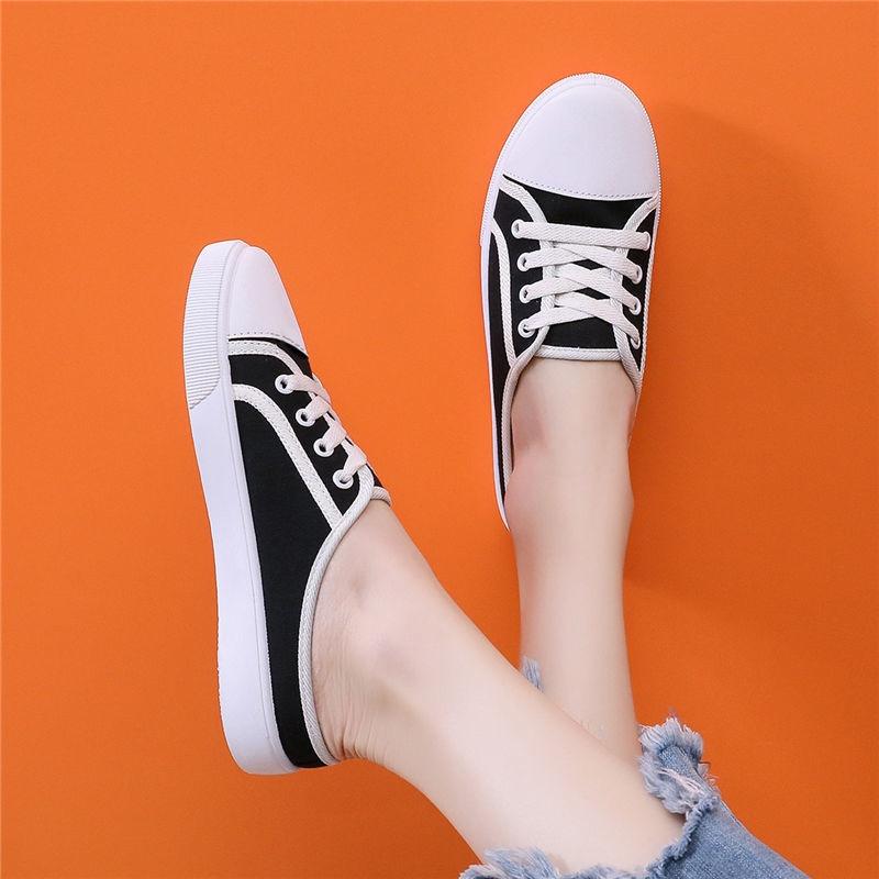 Giày Lười Canvas Thời Trang Mới Cho Nữ