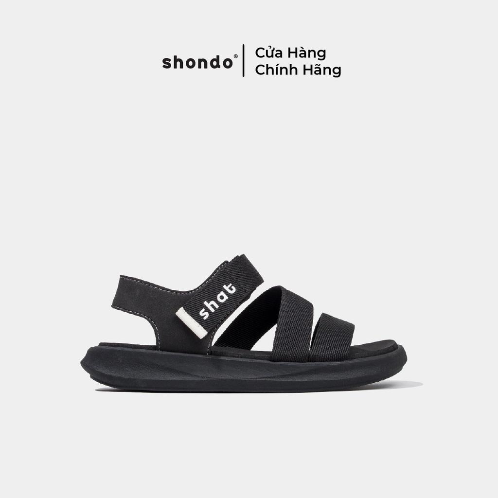 Giày Sandals Unisex Thời Trang Shat S2 Full Đen S2M1010